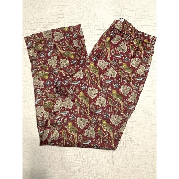 J. Crew Collection 100% Silk Jungle Cat Print Size 4 - Picture 4 of 10